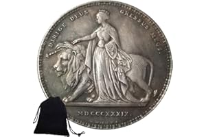 ZYZYZK 1839 Regno Unito Monete della Regina Britannica Monete del Mondo - Moneta Gran Bretagna-Corona Inghilterra Regno Unito Vecchia Moneta