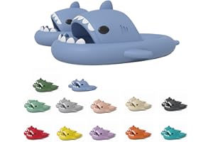 Argumub Klapki z rekinem, uniseks pantofle rekina, śliczne antypoślizgowe buty z otwartymi palcami na co dzień