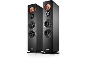 Teufel Ultima 40 Mk4 Stereo Standlautsprecher - HiFi Lautsprecher Paar der Spitzenklasse, Phase-Plug Hochtöner, Doppelrohr-Bassreflex, Mitteltöner aus gewebtem Kevlar - schwarz