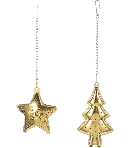 2 Stück Edelstahl Teesieb Im Weihnachtsbaum-Design – Kreativer Teefilter Für Losen Tee
