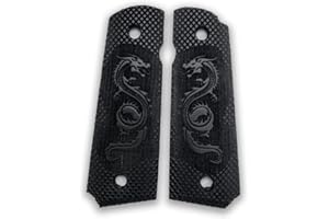 Zib Grips, 1911-Griffe, Dragon 1911-Zubehör, 1911 Ambi Safety Cut-Griffe, 1911-Vollgröße, für Ruger, Colt, Kimber, Taurus, Remington und weitgehend passend für 1911-Modelle