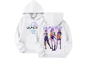 WOGOYO Kpop Dem_ons Hu_nters Style Streetwear Merch Girls' Hoodies K-Pop Demon Hunter Long Graphic Sweatshirt Kids KP_OP D-De_Mon H- Hu_nters Plain Clothes Girls Boys