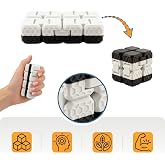 Taraftar Rengini Se&ccedil; Fidget Cube - (Siyah - Beyaz) - Dayanıklı Stres K&uuml;p&uuml; ve Konsantrasyon Aracı