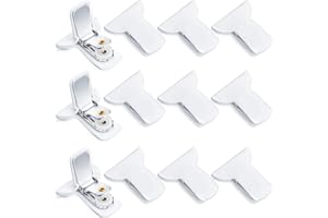 PATELAI Padded Comforter Clips Duvet Clips White Padded Clips Blanket Fasteners to Secure Bedding for Preventing Comforters From Shifting Inside Duvet Cover, Sweet Sleeping (12 Pieces)