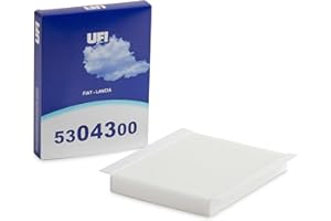 UFI Filters, Filtro Abitacolo Antipolline 53.043.00, Filtro Abitacolo per Ricambio, Adatto a Auto, Applicabile su Diversi Modelli Fiat e Lancia