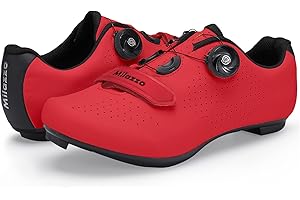 Milazzo Fahrradschuhe, Rennradschuhe für Herren, Rennrad MTB Radschuhe, Mountainbike Sneaker, Atmungsaktive Peloton Schuhen Radsportschuhe Kompatibe Look SPD SPD-SL Delta Lock Pedal Reitschuhe