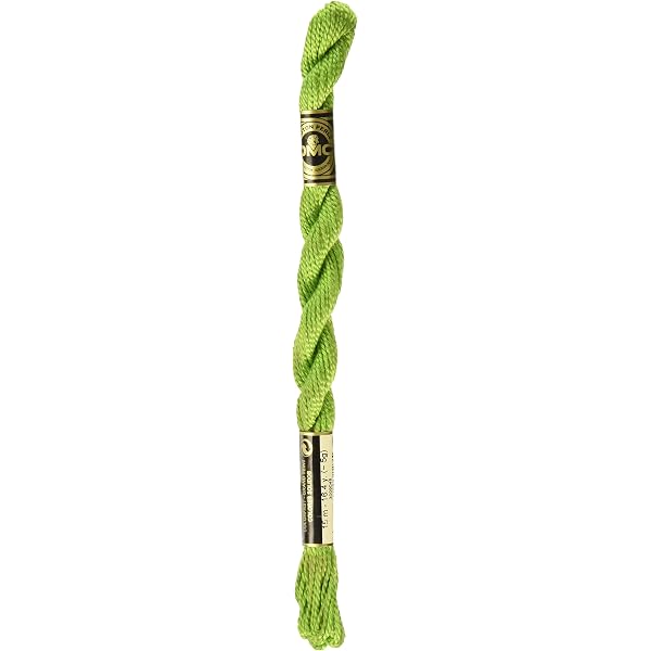 DMC Light Lemon Embroidery Thread DMC Pearl Cotton Thread Size 5 ...