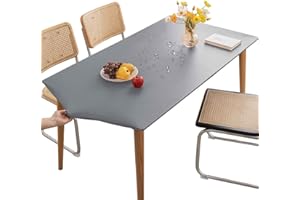 Mateju Nappe Rectangulaire de Table Ajustée Gris 60x120CM, Élastique Nappe Rectangulaire Anti Tache Nappe de Table PVC Imperméable Essuyable pour Cuisine Jardin Restaurants