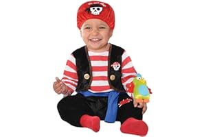 FANCY DRESS VIP 12-24 Months Kids Toddlers Baby Buccaneer Pirate Captain Sailor Jumpsuit Fancy Dress Book Week Costume