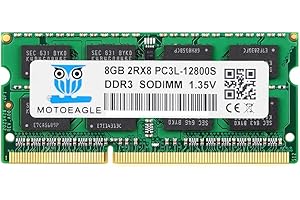 motoeagle DDR3L-1600 SODIMM 8GB 2Rx8 PC3L 12800S 204-Pin RAM DDR3 12800 PC3 1600MHz 1.35V CL11 Laptop Notizbuch Arbeitsspeicher