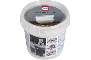 Rayher 34153000 Kreativ-Beton, Eimer 2,5kg, Grau