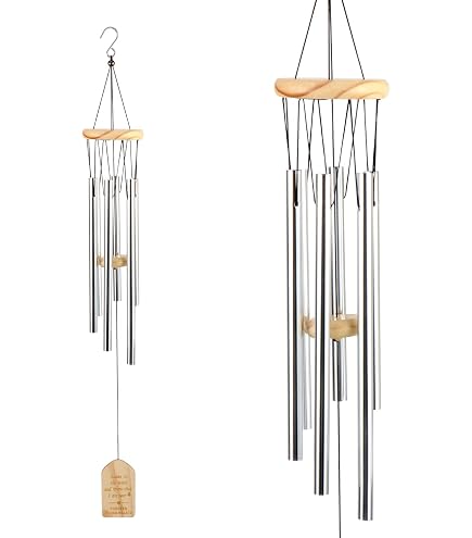 JOELELI Scacciapensieri in legno, per esterni, sospesi, campana, in legno, decorazione per interni, casa, giardino, terrazza, veranda, cortile (albero della vita