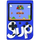Bilger Sup 400 Oyunlu 3" Mini Atari Retro Game Nostalji Oyunlar, Mavi, bilger455