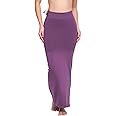 Clovia Women's Petticoat Style Saree Shapewear with Drawstring/Naada (SW0048P15_Purple_M)