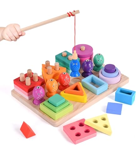 Holzpuzzle Für Kinder Ab 2-5 Jahren - 6-in-1 Lernspielzeug Mit Fahrzeugen, Montessori-Spielzeug Für Jungen & Mädchen