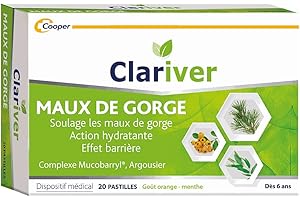 COOPER Clariver Maux de gorge 20 pastilles
