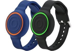 RenSheng 2 st barnarmband kompatibla med silikonarmband, reptåligt skyddsfodral för GPS-armband (lämpliga för barn och äldre)