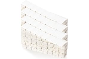 VILLCASE 20pcs Furniture Plastic Wedges, Non-Slip Furniture Leveling Shims, Easy to Snap and Cut, Stackable Plastic Shims for Leveling Chair Table Door Toilet (White)