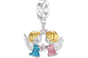 XWN Charms Abalorios Colgante para mujer Piedra de nacimiento, plata de ley 925, compatible con pulseras y collares Pandora, compatible con pulseras europeas para mujeres y niñas X144