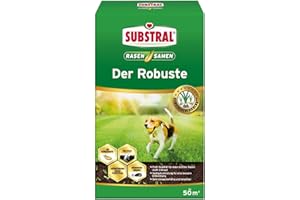 Substral Lawn Seed The Robust - Sport and Play Lawn - Mezcla única de césped duro con ryegrass auto regenerador - 1 kg por 50 m²