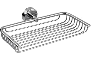 Kapitan Bath Shelf, Stainless Steel Shower Caddy, Wire Basket, 3M Self-Adhesive or Screws Mounting - 23 cm/ 9.06 inches, Polished Finish, Made in EU, 20 Years Warranty