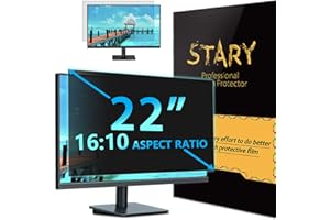 STARY Pantalla de Privacidad para Monitor de 22" (16:10) - Filtro Antirreflejo y de Luz Azul - Película Protectora Extraíble - Compatible con Acer, DELL, HP, Lenovo, Samsung, Toshiba