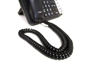 KENABLE Teléfono Auricular Spire RJ10 Clavija a RJ10 Clavija Cable Cable Negro 4 m [4 metros/4m]