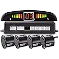 LED Car Parking Sensors Car Reverse Radar System 4 Sensors Parking Assistant Alarm Waterproof Buzzer Reminder