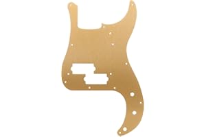 Fender 099-2020-000 10-Hole Mount 1-Ply Gold Anodized '57 Precision Bass Pickguard