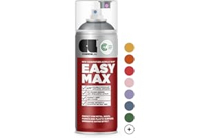 ‎CL COSMOS LAC COSMOS LAC Matte Spray Paint with High Coverage - DIY Paint Spray Cans - Acrylic Spray Paint - Colour Spray, Varnish Spray Can - Transparent Varnish Set (Silky Matte Single, RAL 7040 - Window Grey)