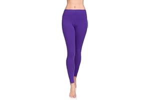 SOFTSAIL Leggings 95% Coton Leggings pour Femmes Taille Haute Longueur Totale Contrôle du Ventre Legging Pantalons Extensibles Temps Libre Relaxation Marche