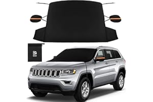 ‎BOGI BOGI Frontscheibenabdeckung Winter, 600D wasserdichte & EIS Schnee Windschutzscheibenabdeckung Auto Frostabdeckung Sonnenschutz Winschutzscheiben Abdeckung Faltbar für Auto SUV LKW (195x120CM)