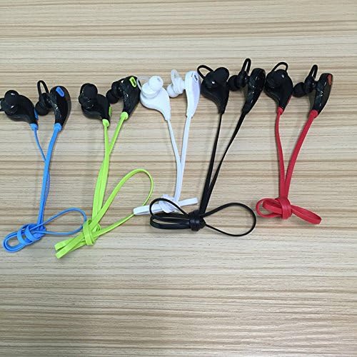 Wireless Earphones SuperBass In-Ear Headset Bluetooth 4.0 Headphones Sport Running Cycling Workout Sweat-Proof Material for iPhone Samsung Sony Nokia Huawei LG Android with Mic for Hands Free Call (Black)