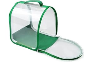 Meindin Butterfly Habitat – Transparenter faltbarer Schmetterlingszuchtkäfig mit Tragegriff, Schmetterlings-Zelt, Raupenhaus, Schmetterlingsgehege für Monarch-Schmetterlinge