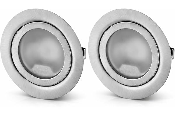 ADAKAT 2-pack – infällt spotlight i helmetall, G4 12 V med glaslock