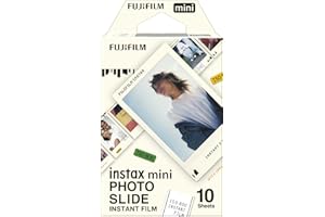Fujifilm instax mini Film Pellicola Istantanea per Fotocamere, Formato 46x62 mm, 10 shot, Photo Slide Border