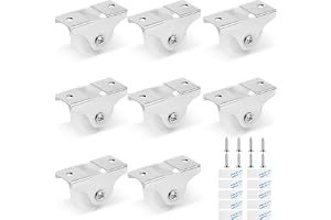 Flintronic 8 stycken hjul för möbler, 25 mm mini plasthjul för möbler, små möbelhjul, för verktygslådor, möbler, vagn, med sk