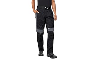 PKA Arbeitshose Herren mit Stretch-Bund & Kniepolster-Taschen