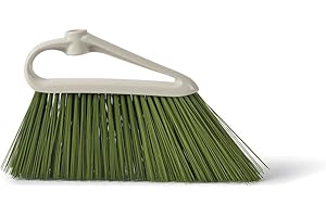 Perfetto Casa Garden Scopa per Esterni, Plastica, Coccia Ghiaccio/Setola Muschio, 34x5x20.0 cm