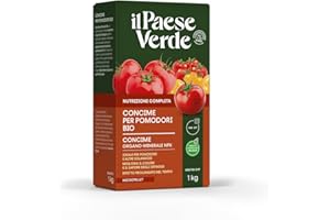 Il Paese Verde - Concime Pomodori Bio - Fertilizzante Organo Minerale NPK - Ideale per Pomodori e Solanacee - Con Calcio - Favorisce la Crescita e Migliora la Qualità - 1kg