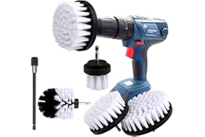 KUYANG Brosse Nettoyage Perceuse 4pcs Brosse pour Perceuse Brosse de Jante Brosse Nettoyage Perceuse Nettoyage de Roue pour Jantes, Carrelage, Baignoire