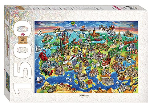 Preisvergleich Produktbild Puzzle 1500 Teile - Attractions of Europe