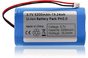 HOSIFIY 3,7 V 5200 mAh Akumulator litowo-jonowy ze złączem PH2.0