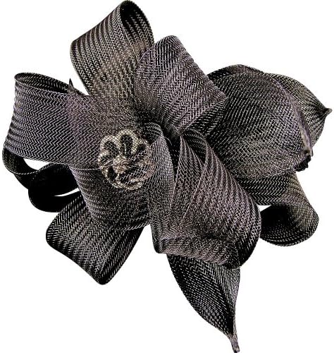 Anastasia Crin Loops &amp; Petals Fascinator on Headband Black (b155blk)