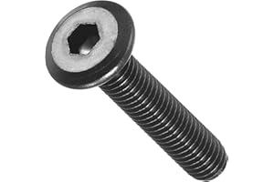 METALLIXITY Flat Head Hex Socket Cap Screws Bolts(M6-1x30) 25Pcs, Steel Hex Socket Furniture Bolts Screws - for Furniture Woodworking Project, Black