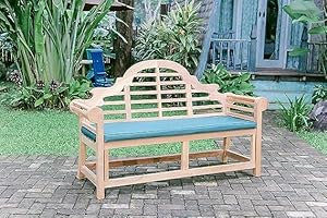 Emporium Furniture Garden Bench Extra Thick LUTYENS Marlboro Outdoor Premium Quality Teakwood Bench (Extra Thick) (Fully Built Marlboro with base cushion)