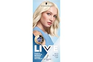 Schwarzkopf LIVE Powder Bleach Bold Blonde Permanent Hair Colour 00P, Long Lasting Blonde Hair Bleach for up to 9 Levels of Lift, Blonde Bleach for Eye Catching Results