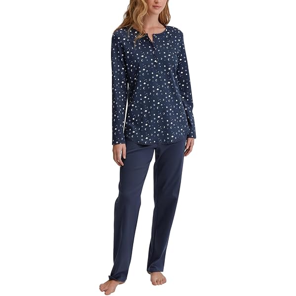 CALIDA Mystic Nights – Camicia Da Notte Lunga Donna – Blu Cobalto, Vestibilità Regolare – Morbida E Confortevole