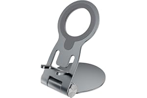 HDeye Support de téléphone portable réglable en aluminium pour téléphone portable - Compatible avec iPhone 14 13 12 11 Pro Xs Xr X 8, tous les téléphones portables, tablettes (7")