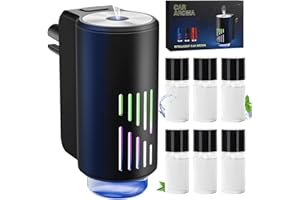 ‎TOWONSHY 6PC Elektrischer Auto-Lufterfrischer, Ultraschall-Zerstäuber, Intelligente 3 Modi, Automatischer Ein-/Ausschalter, Eingebauter Akku, französischer Autoduft, Anhaltende Frische 12 Monate CFK-6Z